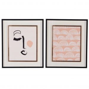 Conjunto 2 Quadros Rosto